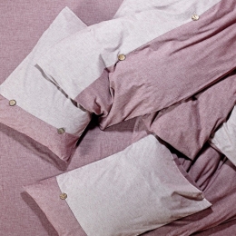 Παπλωματοθήκη Peach 20 (Σετ 3τμχ) Magenta Kentia Υπέρδιπλo 220x240cm 100% Βαμβάκι