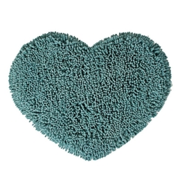 Πατάκι Μπάνιου Cuore 07 Mint Kentia 50X60 50x60cm Βαμβάκι-Chenille
