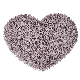 Πατάκι Μπάνιου Cuore 14 Lila Kentia 50X60 50x60cm Βαμβάκι-Chenille