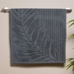 Πετσέτα Pianta 24 Anthracite Kentia Χεριών 30x50cm 100% Βαμβάκι