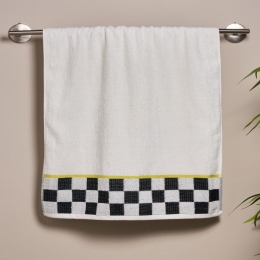 Πετσέτες Rook 00 (Σετ 3τμχ) White Kentia Σετ Πετσέτες 70x140cm 100% Βαμβάκι