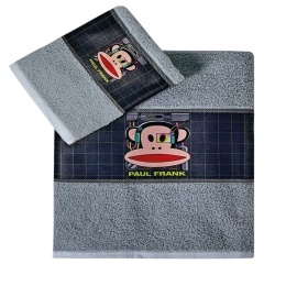 Πετσέτες Παιδικές Paul Frank 46 (Σετ 2τμχ) Grey Kentia Σετ Πετσέτες 70x125cm 100% Βαμβάκι