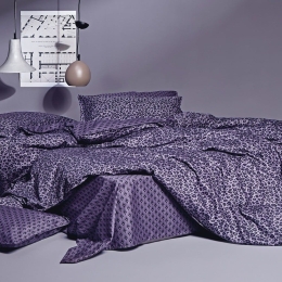 Σεντόνια Dakar 42 (Σετ 4τμχ) Purple Kentia King Size 270x270cm 100% Βαμβακοσατέν