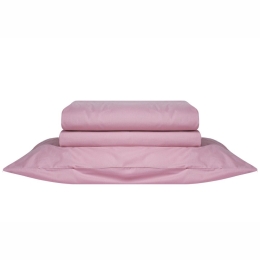 Σεντόνι Essential 14 Με Λάστιχο Pink Kentia Διπλό 140x235cm 100% Πενιέ Βαμβάκι