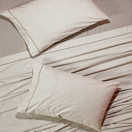 Σεντόνια Peach 26 (Σετ 4τμχ) Beige Kentia King Size 270x270cm 100% Βαμβάκι