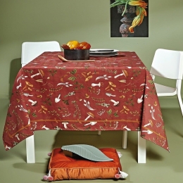 Τραπεζομάντηλο Mushroom Terracotta Kentia 140X180 100% Βαμβάκι