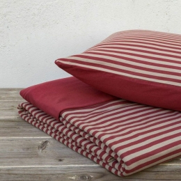 Παπλωματοθήκη Suave Σετ 2τμχ Terracotta Nima Μονό 160x240cm 100% Βαμβάκι