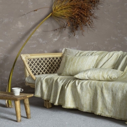 Ριχτάρι Sombre Green Nima Τριθέσιο 180x300cm Βαμβάκι-Πολυέστερ
