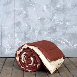 Πάπλωμα Abalone Wine Red - Light Beige Nima Μονό 160x240cm Microfiber