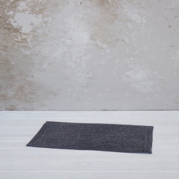 Πατάκι Μπάνιου Homey Deep Grey Nima 50X80cm Βαμβάκι-Πολυέστερ