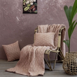 Ριχτάρι Moeder Pink Nima Τριθέσιο 180x300cm Chenille