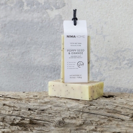 Σαπούνι Απολέπισης Grain - Poppy Seed & Orange 100g Ivory Nima