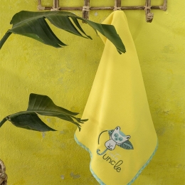 Κουβέρτα Βρεφική Πικέ Akunga Green-Yellow Nima Κούνιας 100% Βαμβάκι
