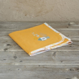 Κουβέρτα Βρεφική Πικέ Oceanis Orange Nima Αγκαλιάς 80x110cm 100% Βαμβάκι