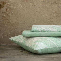 Μαξιλαροθήκες Aissa (Σετ 2τμχ) Jungle Green Nima 52X72 Viscose-Βαμβάκι