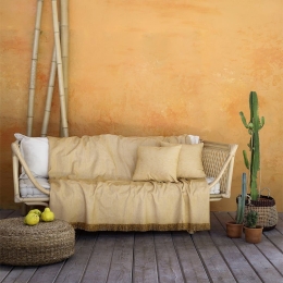 Ριχτάρι Amari Gold Nima Τριθέσιο 180x300cm Ακρυλικό-Πολυέστερ