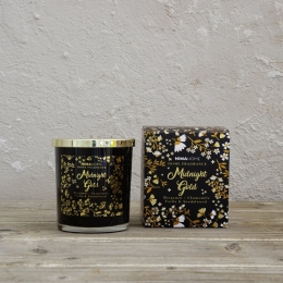 Αρωματικό Κερί Midnight Gold 160gr Nima Κερί,Γυαλί
