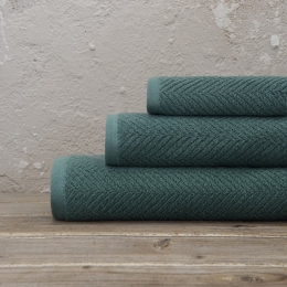 Πετσέτα Bold Dark Green Nima Σώματος 80x150cm 100% Βαμβάκι