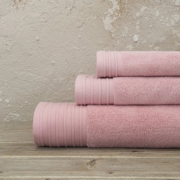 Πετσέτα Feel Fresh Dark Pink Nima Σώματος 90x145cm 100% Βαμβάκι