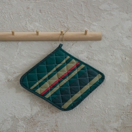 Πιάστρα Κουζίνας Tinsel Green-Red Nima One Size 100% Βαμβάκι