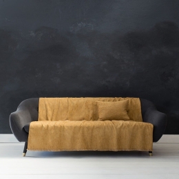 Ριχτάρι Velvety Gold Nima Διθέσιο 180x240cm Chenille-Acrylic