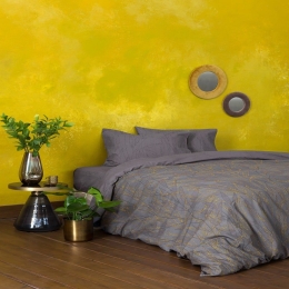 Σεντόνια Elysian (Σετ 3τμχ) Grey Nima Μονό 170x260cm 100% Βαμβάκι