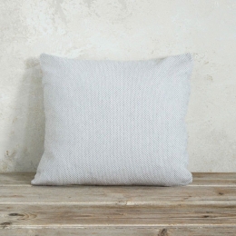 Μαξιλάρι Διακοσμητικό (Με Γέμιση) Kesia Light Grey Nima 45X45 45x45cm Βαμβάκι-Πολυέστερ
