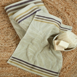 Πετσέτα Nanea Light Khaki Nima Χεριών 30x50cm 100% Βαμβάκι