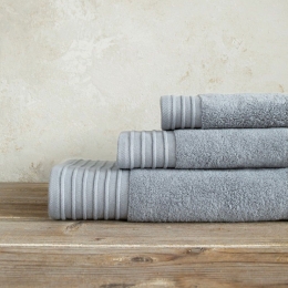 Πετσέτα Feel Fresh Classic Grey Nima Σώματος 90x145cm 100% Βαμβάκι