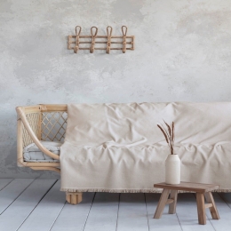 Ριχτάρι Kesia Ivory Nima Διθέσιο 180x240cm Βαμβάκι-Πολυέστερ