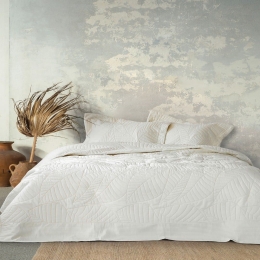 Κουβερλί Happy Honeymoon (Σετ 3τμχ) Off White Nima King Size 240x260cm Microfiber