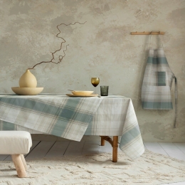 Τραπεζομάντηλο Naive Green-Beige Nima 150X190 150x190cm 100% Βαμβάκι