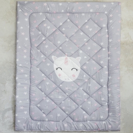 Πάπλωμα Παιδικό Angel Grey-Pink Nima Μονό 160x240cm Microfiber