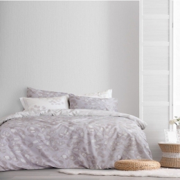 Παπλωματοθήκη Nevena (Σετ 3τμχ) Light Grey Nima Υπέρδιπλο 220x240cm 100% Βαμβάκι