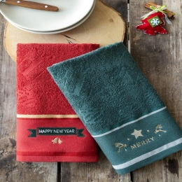 Πετσέτες Χριστουγεννιάτικες Xmas Presents (Σετ 2τμχ) Red-Green Nima Σετ Πετσέτες 40x60cm