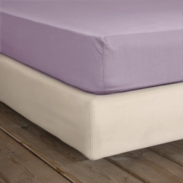 Σεντόνι Unicolors Με Λάστιχο Pale Mauve Nima Queen Size 165x240cm 100% Βαμβάκι