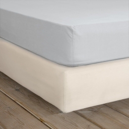 Σεντόνι Unicolors Με Λάστιχο Shiny Grey Nima Queen Size 165x240cm 100% Βαμβάκι