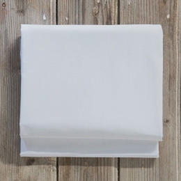 Σεντόνι Unicolors Με Λάστιχο White Nima Queen Size 165x240cm 100% Βαμβάκι