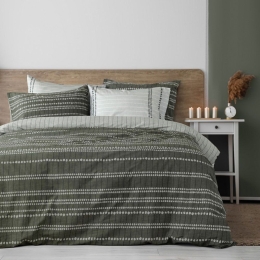 Σεντόνια Bold (Σετ 3τμχ) Green Nima Μονό 170x260cm 100% Βαμβάκι