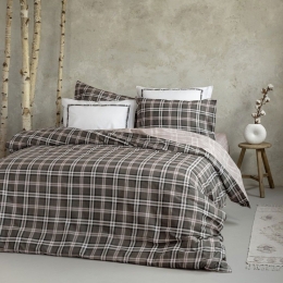 Σεντόνια Calida (Σετ 4τμχ) Greige Nima Διπλό 220x260cm 100% Βαμβάκι