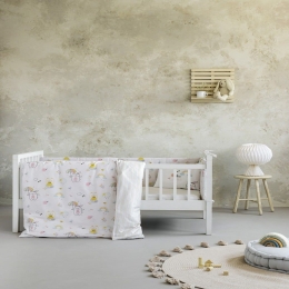 Σεντόνια Βρεφικά Chic Rabbit (Σετ 2τμχ) Multi Nima Λίκνου 70x110cm 100% Βαμβάκι