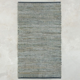 Χαλάκι Κουζίνας Favel 60x130 Sage Green Nima 60X130cm Βαμβάκι-Δέρμα