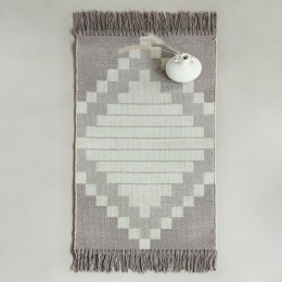Χαλάκι Κουζίνας Lennon 60x130 Grey-Mint Nima 60X130cm Βαμβάκι