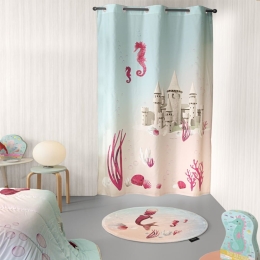 Κουρτίνα Παιδική Mermaid Multi Saint Clair 160x240 cm 160x240cm Microfiber