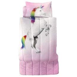 Πάπλωμα Παιδικό Ceros (Σετ 2τμχ) Pink Saint Clair Μονό 160x220cm Microfiber