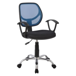ΚΑΡΕΚΛΑ ΓΡΑΦΕΙΟΥ SHANTE HM1082.06 ΜΠΛΕ 56x53,5x100 cm