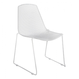 ΚΑΡΕΚΛΑ ΜΕΤΑΛΛΙΚΗ MESH ΛΕΥΚΗ URANIA HM8011.02 56x58,5x86cm