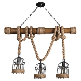 Φωτιστικό Οροφής - Ράγα Lilo 01149 Brown GloboStar Bamboo
