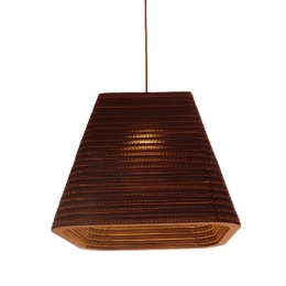 Φωτιστικό Οροφής 3D Corfu 01295 Brown GloboStar Χαρτί