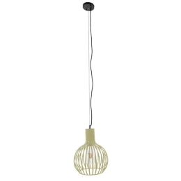 Φωτιστικό Οροφής Scandi 01387 1xΕ27 Με Πλέγμα Φ23x30cm Beige GloboStar